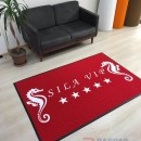Kırmızı zeminli beyaz logolu paspas P4534 Kırmızı zeminli beyaz logolu paspas P4534
