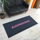 Antrasit zeminli pembe logolu paspas P4910 Antrasit zeminli pembe logolu paspas P4910