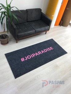 Antrasit zeminli pembe logolu paspas P4910
