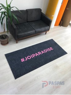 Antrasit zeminli pembe logolu paspas P4910