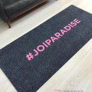 Antrasit zeminli pembe logolu paspas P4910 Antrasit zeminli pembe logolu paspas P4910