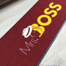 Bordo zeminli sarı logolu paspas P4932 Bordo zeminli sarı logolu paspas P4932