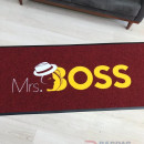 Bordo zeminli sarı logolu paspas P4932 Bordo zeminli sarı logolu paspas P4932