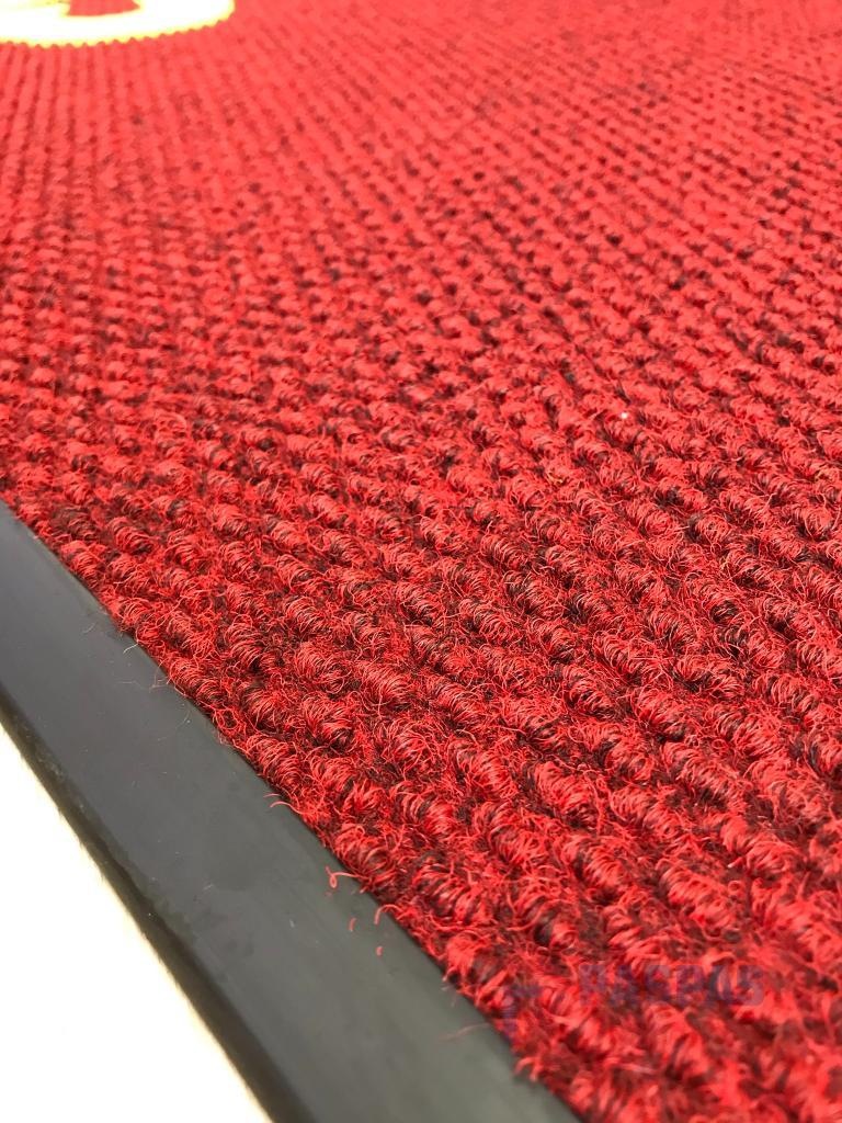 Bordo zeminli sarı logolu paspas P4932 Bordo zeminli sarı logolu paspas P4932