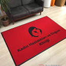Kırmızı zeminli siyah logolu paspas P5067 Kırmızı zeminli siyah logolu paspas P5067