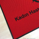 Kırmızı zeminli siyah logolu paspas P5067 Kırmızı zeminli siyah logolu paspas P5067