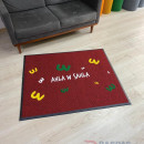 Bordo zeminli sarı yeşil beyaz logolu paspas P7844 Bordo zeminli sarı yeşil beyaz logolu paspas P7844
