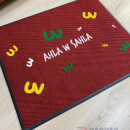 Bordo zeminli sarı yeşil beyaz logolu paspas P7844 Bordo zeminli sarı yeşil beyaz logolu paspas P7844